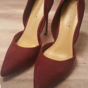 Shoedazzle Wine Colored Heels